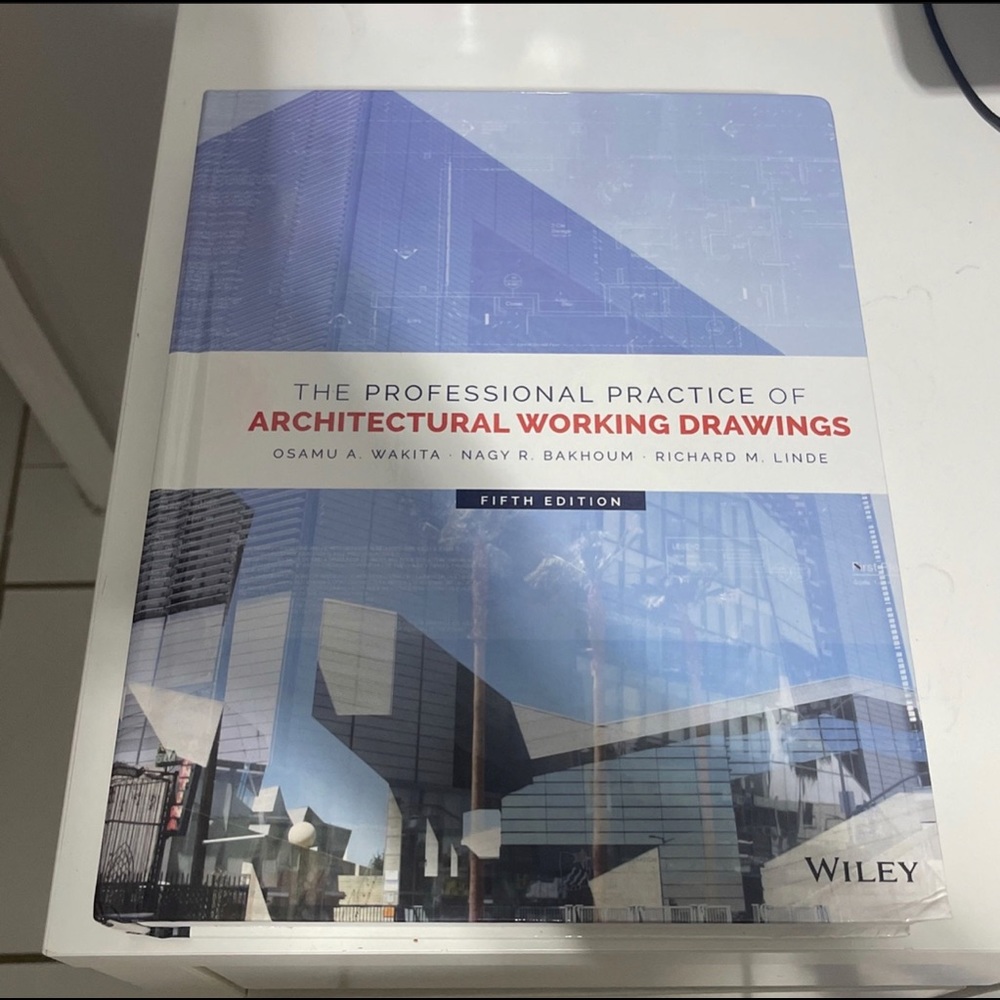 The Profesional Practice Of Architectural Working Drawings Book